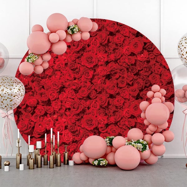 Rose Backdrop Red Etsy