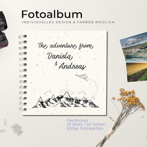 Fotoalbum - The adventure from | personalisiert | Spiralbindung | 270gr Fotokarton