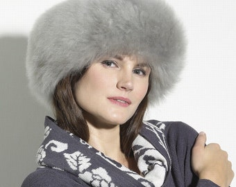 Grey Alpaca Fur Hat | Ethically + Sustainably Made in Peru | Lacorine