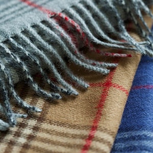 Check Plaid Baby Alpaca Luxury Wool Scarf | Ethically + Sustainably Made in Peru | Lacorine