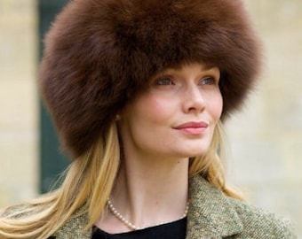 Chestnut Brown Sumac Luxury Alpaca Fur Hat | Ethically + Sustainably Made in Peru | Lacorine