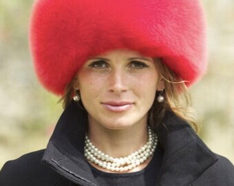 Red Sumac Luxury Alpaca Fur Hat | Ethically + Sustainably Made in Peru | Lacorine