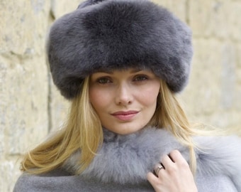 Grey Sumac Luxury Alpaca Fur Hat | Ethically + Sustainably Made in Peru | Lacorine