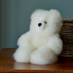 Alpaca Teddy Bear, Christmas Gifts for Kids, Alpaca Bear, Children&#39;s Gifts, Collectible Teddy Bear, Fluffy Toy, Handmade Cuddly Toys