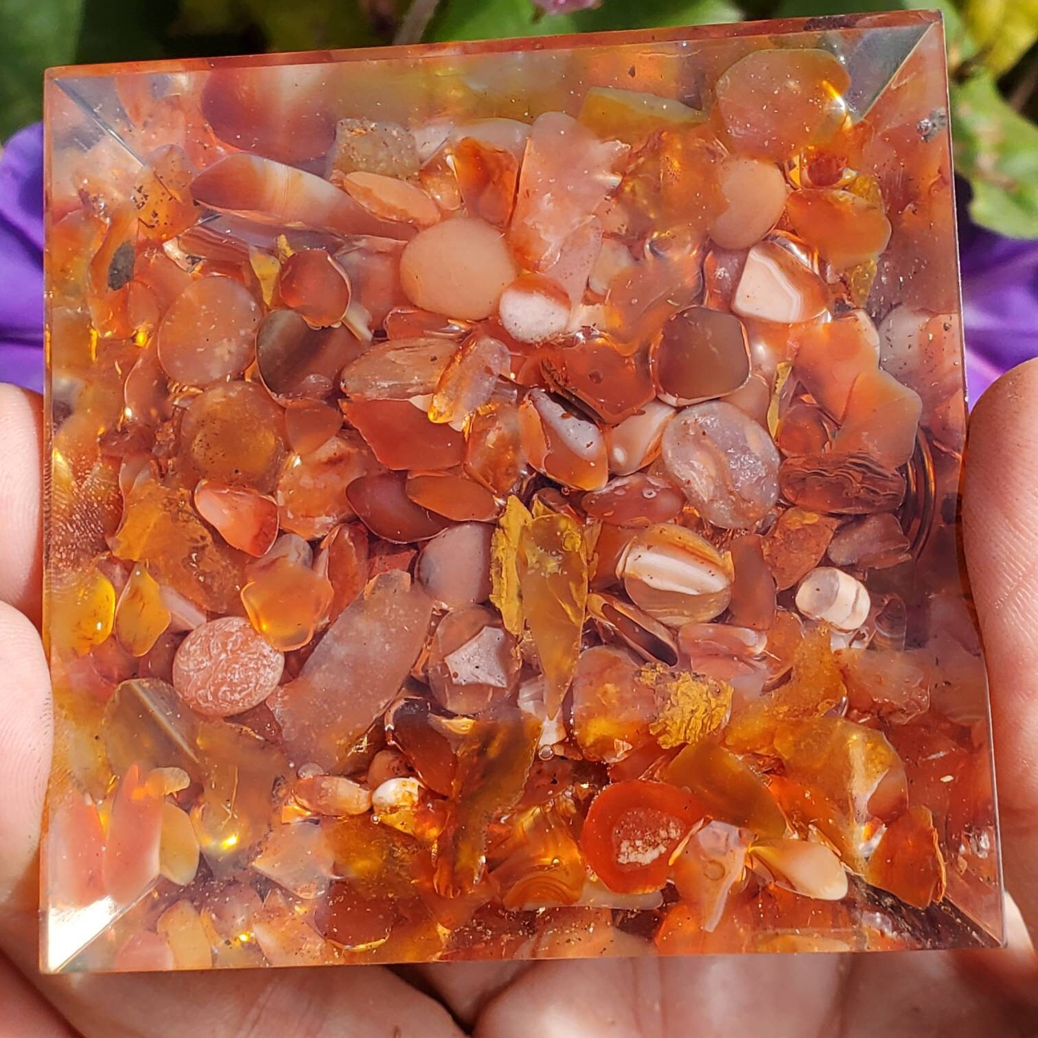 Large Orgonite Pyramids Large Orgonite Pyramids, Orgone Pyramid, Carnelian Orgonite Pyramid - Etsy