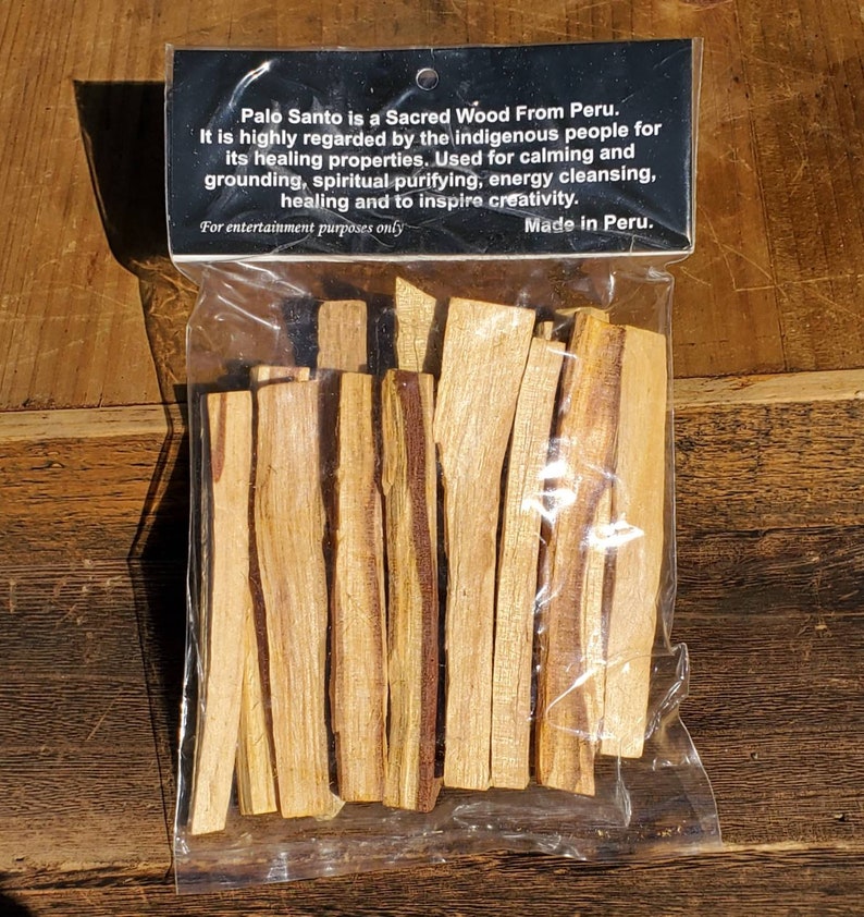 Palo Santo Wood Sticks 6 thick Sticks per Pack Sacred Wood Etsy