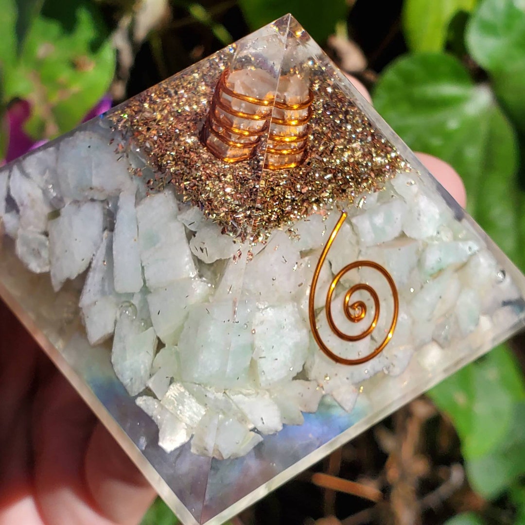 Large Orgonite Pyramids Large Orgonite Pyramid, Orgone Pyramid, Amazonite Orgone Pyramid - Etsy