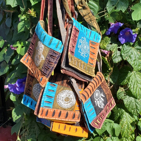 Boho Khaki Embroideried Large Capacity Shoulder Bag