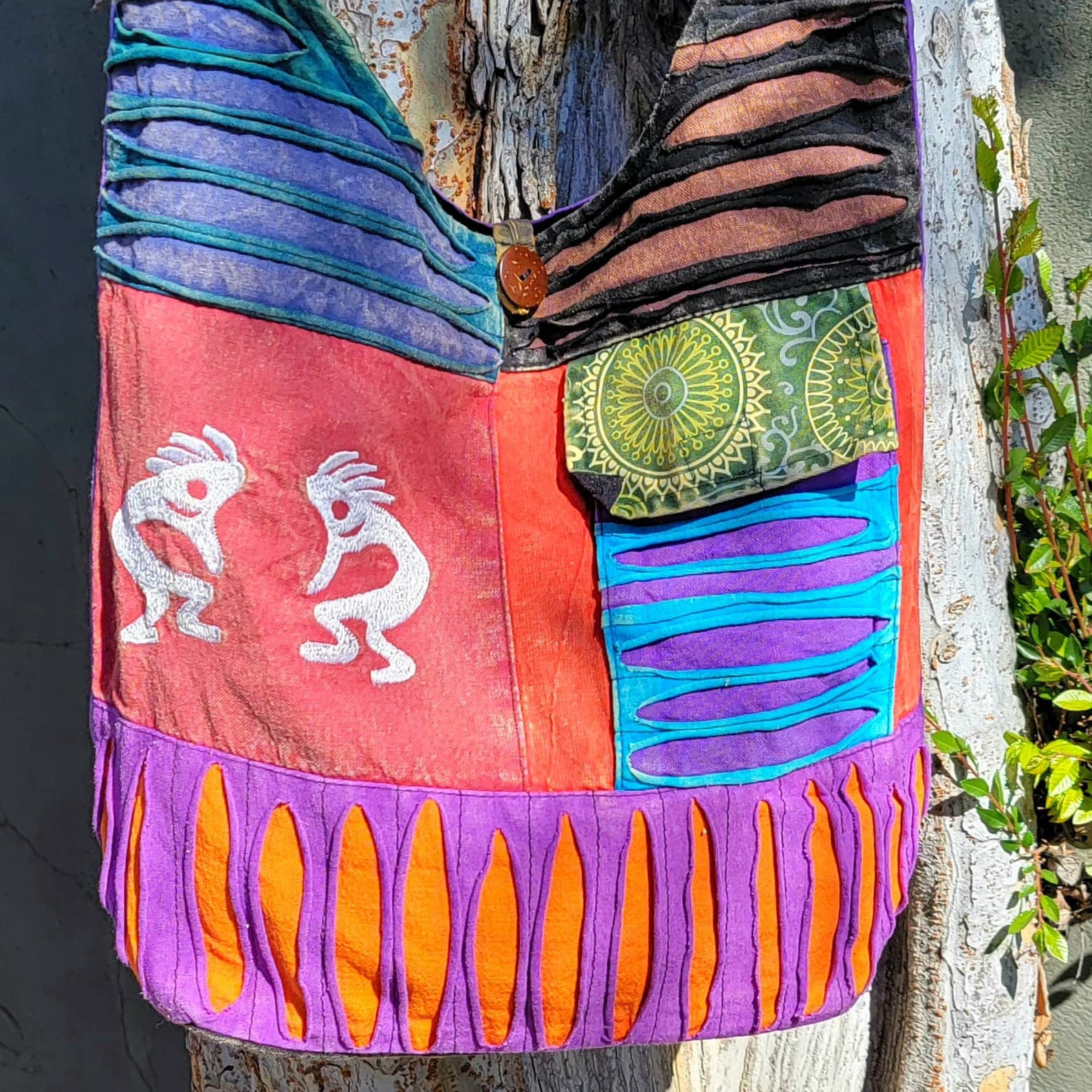 Colorful Boho Shoulder Bags Cotton Bohemian Bags Made in Etsy