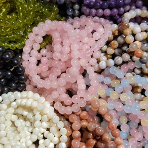 High Vibrational Crystal Stone Bracelets, Empowering Crystal Beaded Bracelets, Hard to find beaded Bracelets
