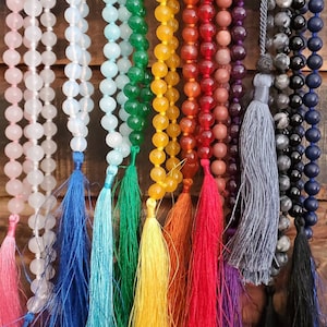 Mala Prayer Beads, Meditation Beads, 108 Mala Prayer Necklace
