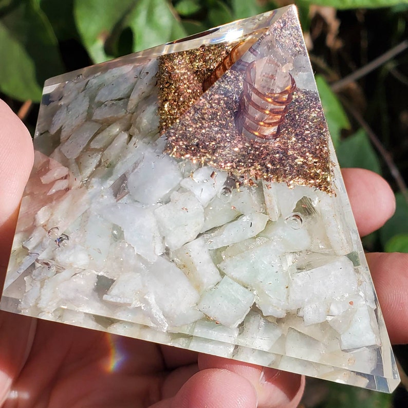 Large Orgonite Pyramids Large Orgonite Pyramid, Orgone Pyramid, Amazonite Orgone Pyramid - Etsy