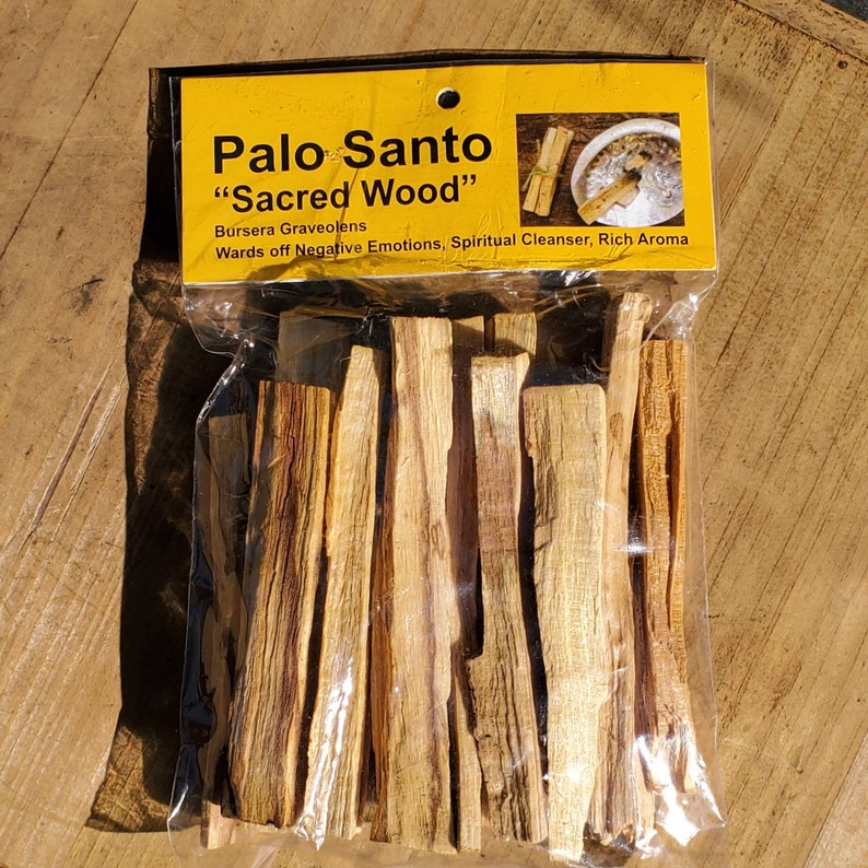 Palo Santo Wood Sticks 6 thick Sticks per Pack Sacred Wood Etsy