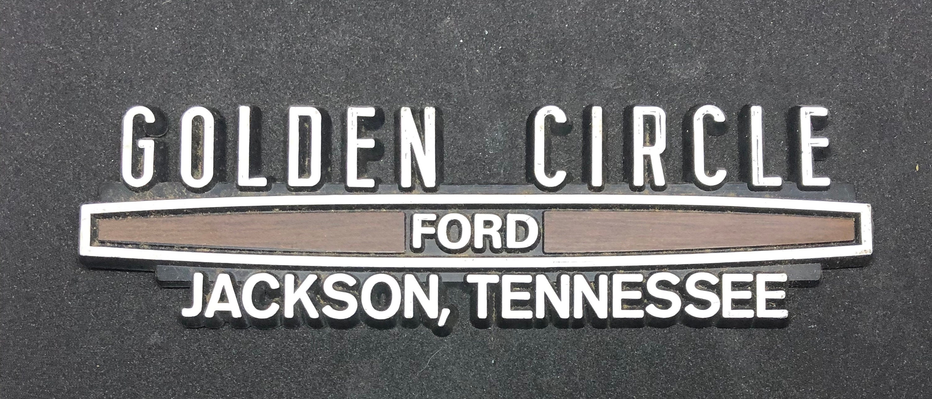 Golden Circle Ford Auto Dealer Emblem Jackson Tennessee Etsy