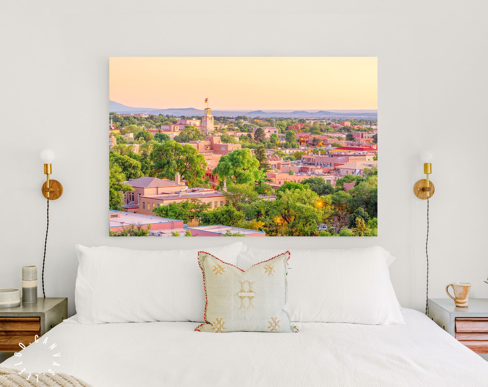 Santa Fe Canvas Print // Santa Fe New Mexico USA Downtown Etsy