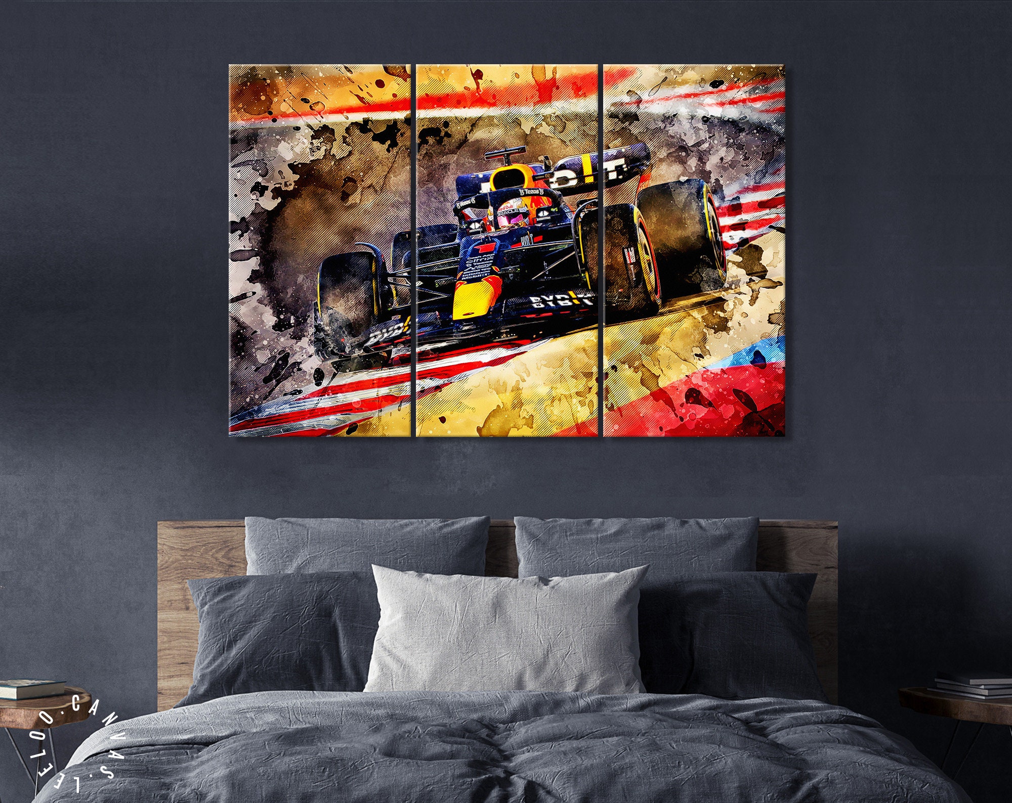 Max Verstappen F1 2022 Canvas Print // Max Verstappen of the | Etsy