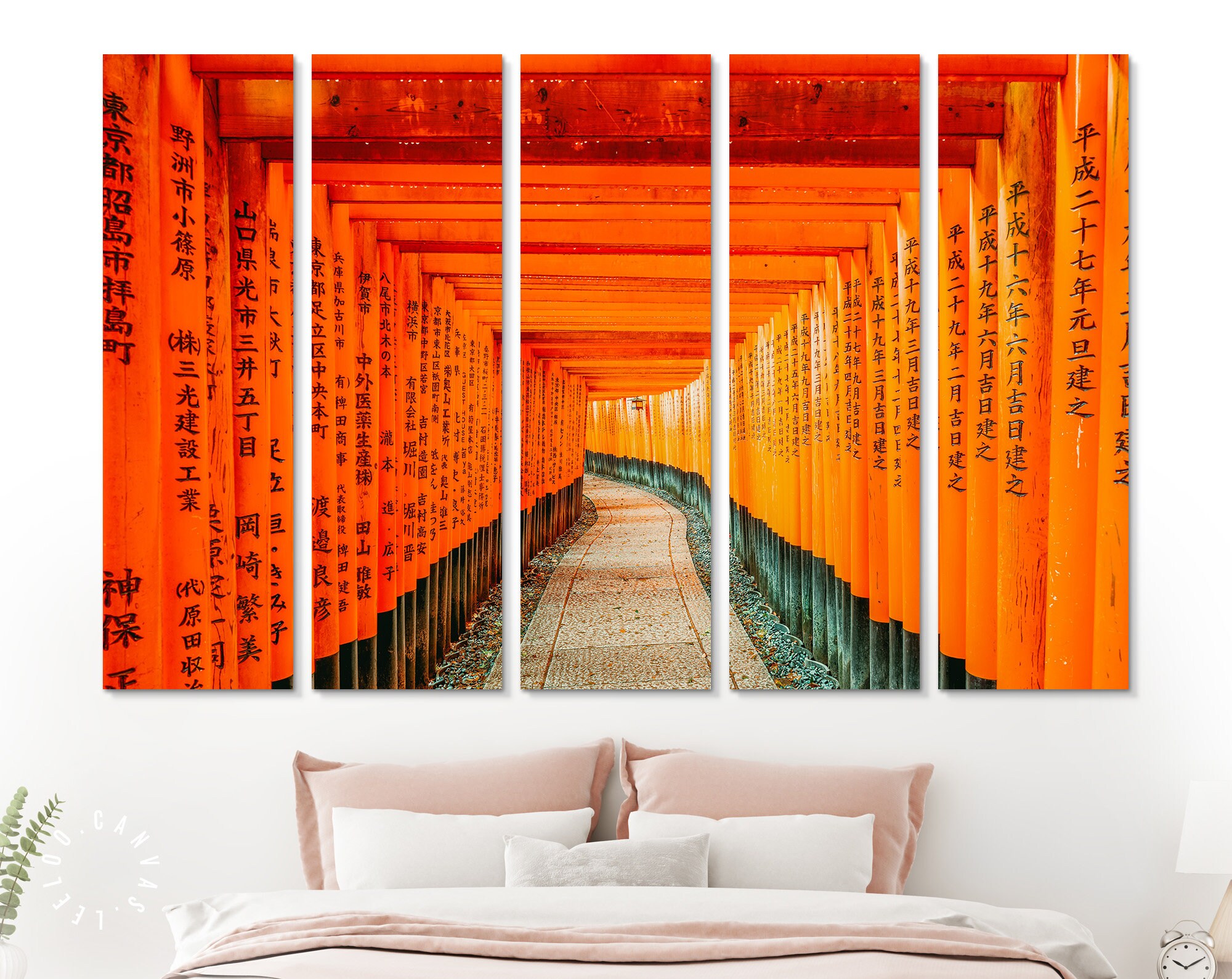 Red Torii Gate Canvas Print // Red Tori Gate at Fushimi Inari Etsy