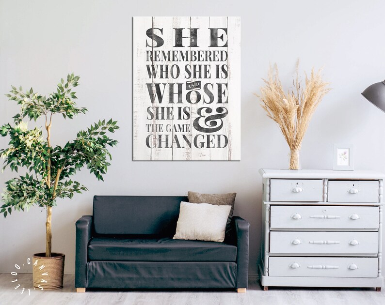 She Remembered Who She is and Whose She is the Game Changed // - Etsy
