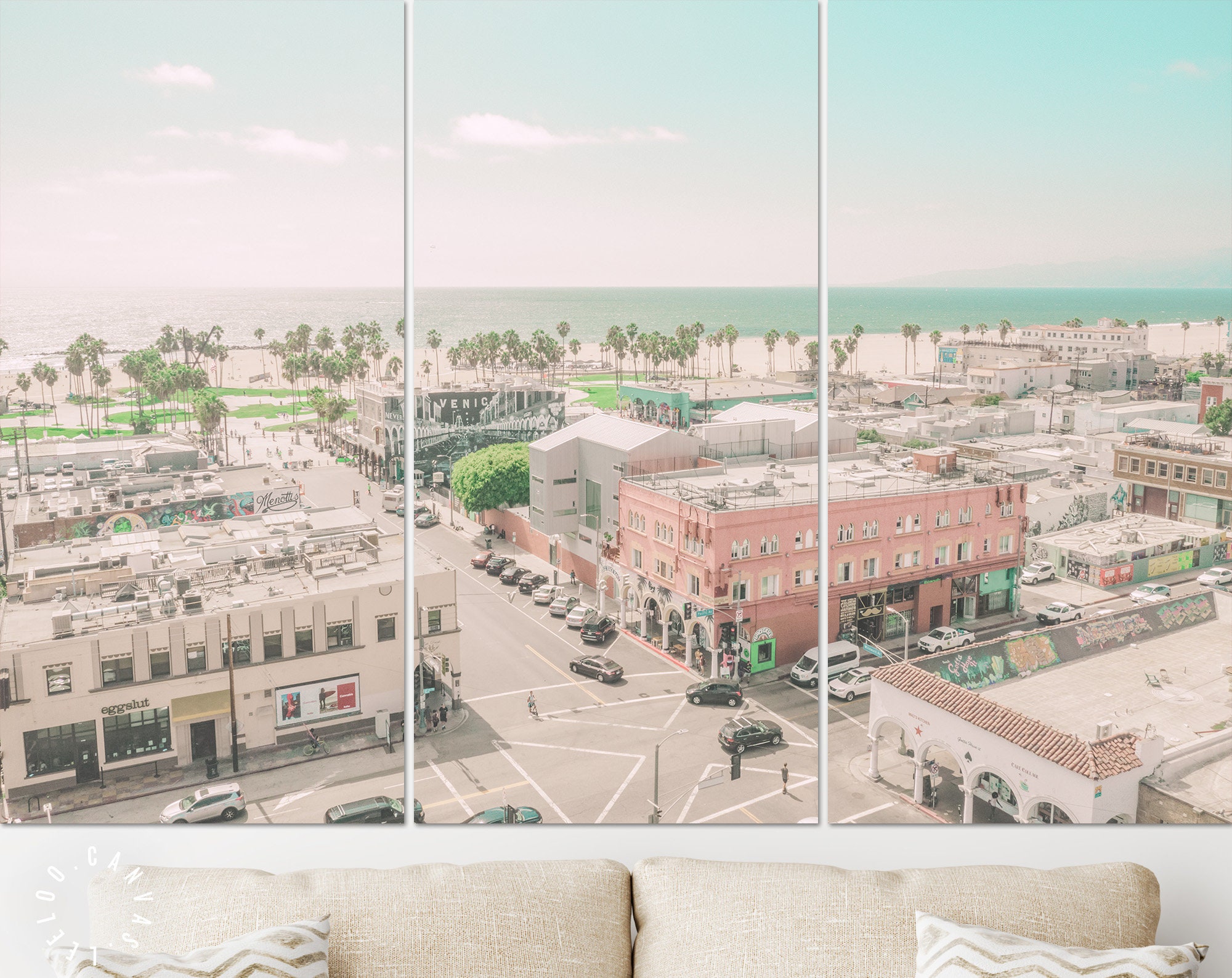Venice Canvas Print // Venice Beach Los Angeles US Etsy