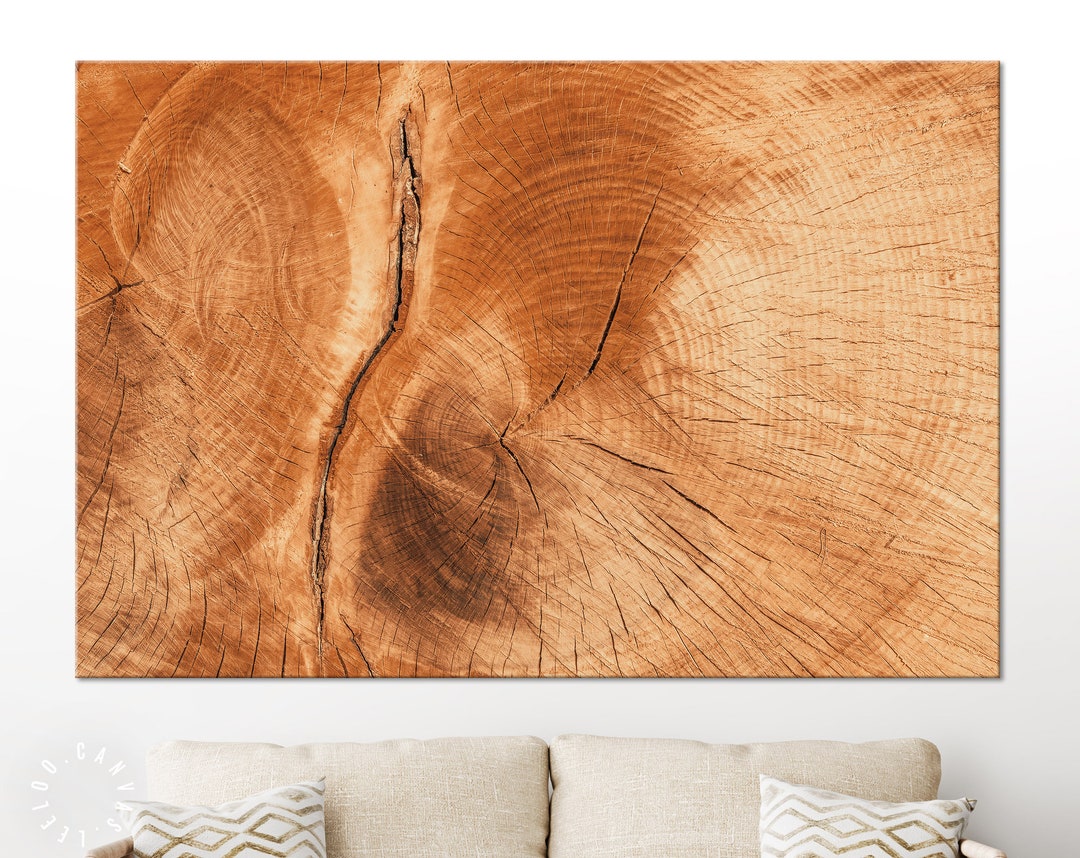 Wood Grain Canvas Print // Wood Texture Canvas Wall Art // Etsy