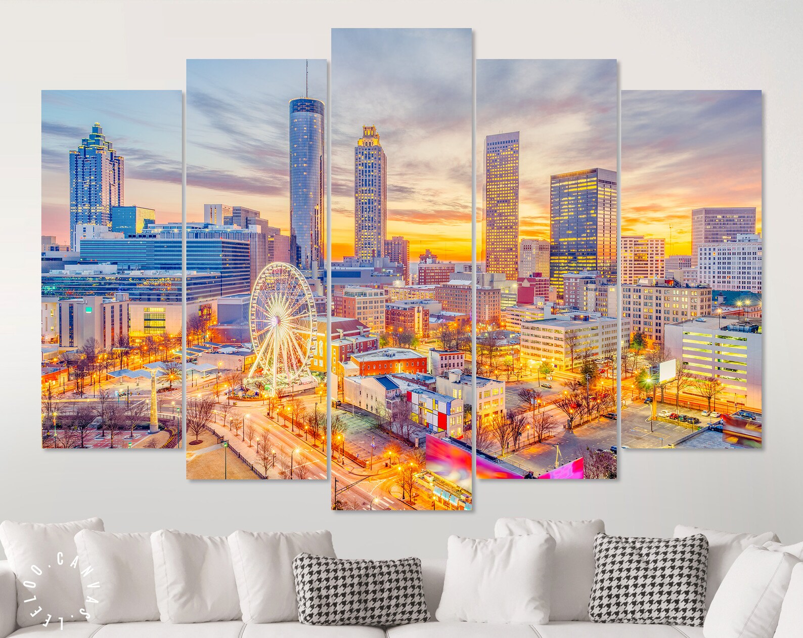 Atlanta Canvas Print // Atlanta USA Etsy