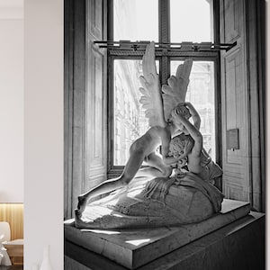 Cupid and Psyche Canvas Print // Amore e Psiche Louvre Paris France