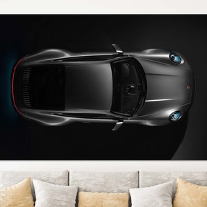 Porsche 911 Leinwanddruck // Porsche 911 Carrera 4S (992) 2019 // Wandbild Leinwand