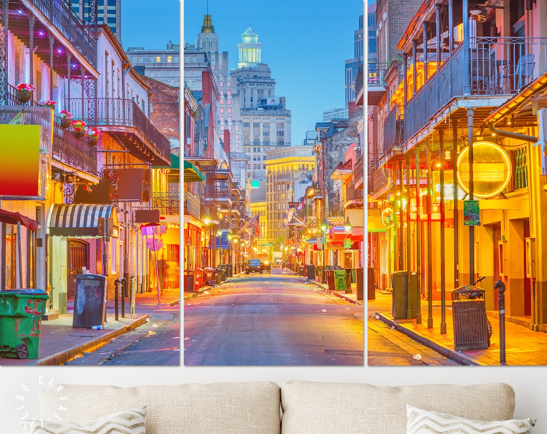 Bourbon Street New Orleans Canvas Print: Louisiana Wall Art - Etsy