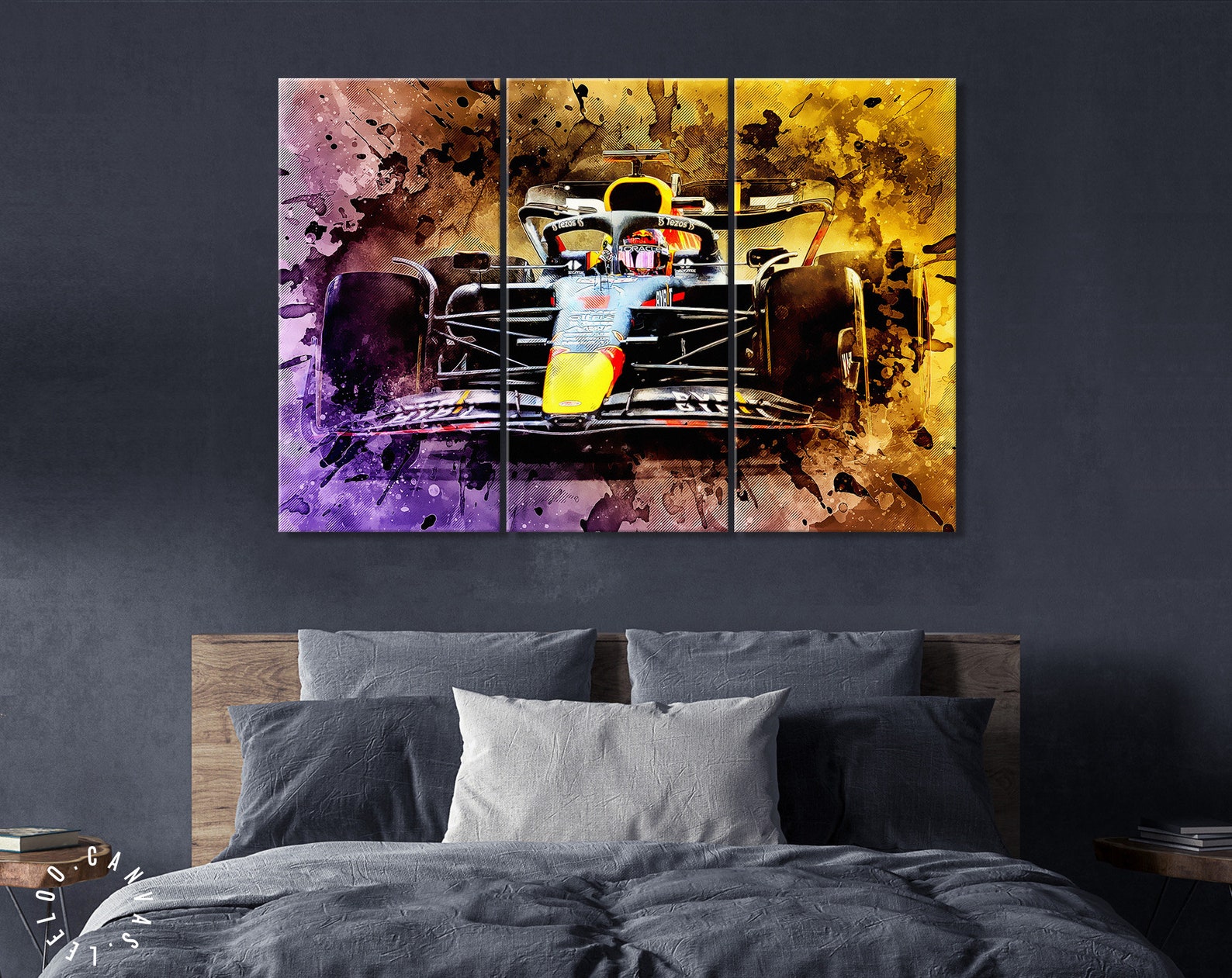 Max Verstappen Red Bull Racing F1 2022 Canvas Print // Dutch | Etsy