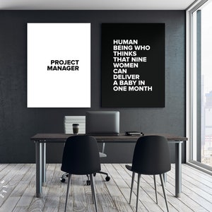 Project Manager Canvas Print // Office Wall Decor // Corporate - Etsy