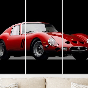 Ferrari GTO Canvas Print // The Ferrari 250 GTO ( 1962 - 1964) // Ferrari Wall Art