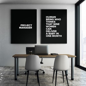 Project Manager Canvas Print // Office Wall Decor // Corporate - Etsy