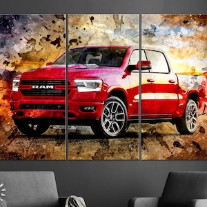 RAM 1500 Canvas Print // 2022 Ram 1500 Laramie // Car Tuning Wall Art // Quality Performance Tuning & Styling parts
