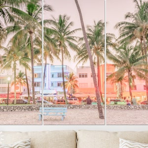 Ocean Drive Leinwanddruck // Miami Beach Florida USA on Ocean Drive