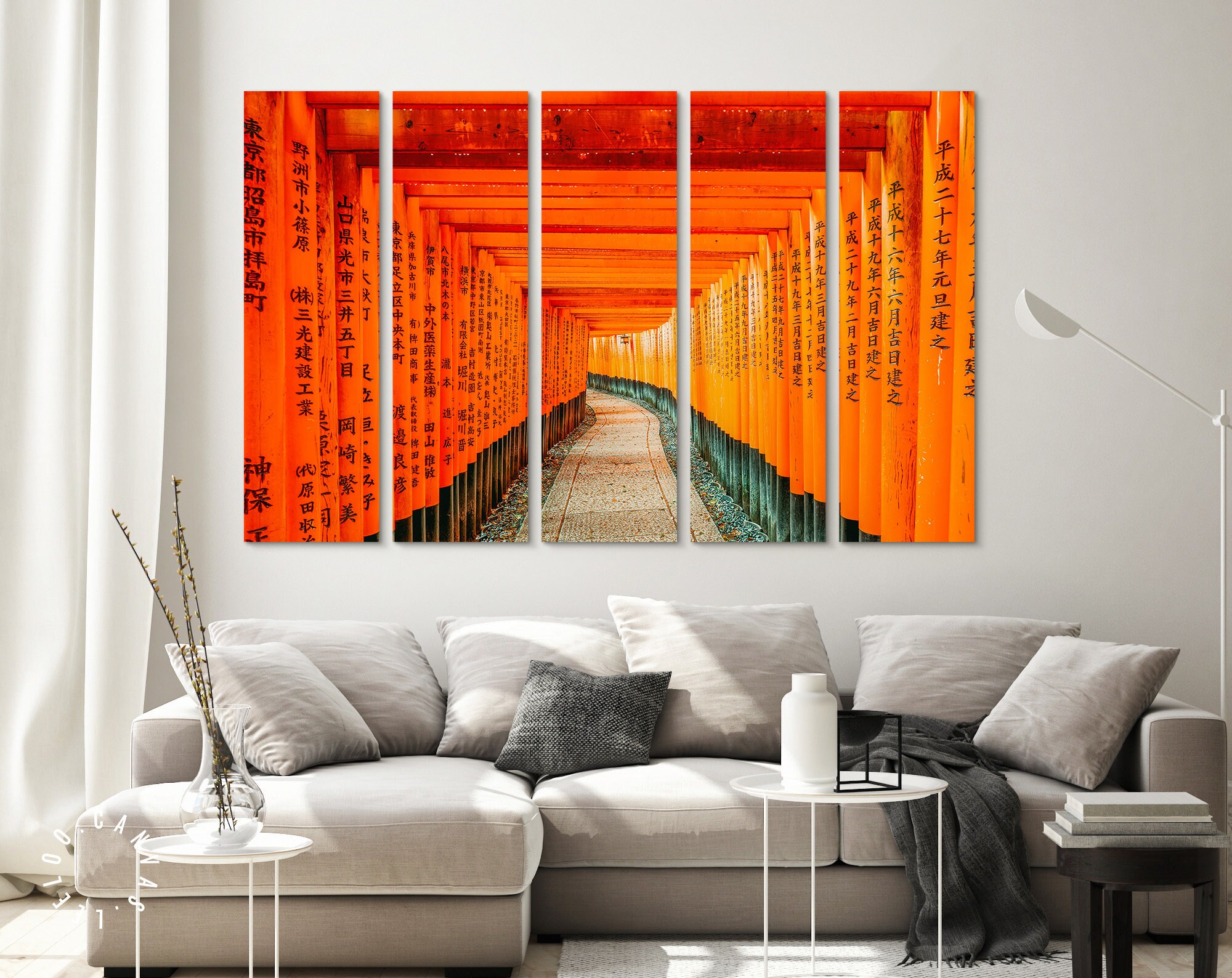 Red Torii Gate Canvas Print Red Torii Gate At Fushimi Inari Etsy