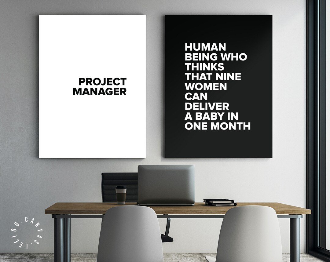 Project Manager Canvas Print // Office Wall Decor // Corporate - Etsy