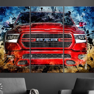 RAM 1500 Canvas Print //  Truck of the Year Canvas Wall Decor // Car Tuning Wall Art // Quality Performance Tuning & Styling parts