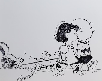 チャーリーブラウンと愉快な仲間たち、誕生75周年記念鉛筆デッサン。 チャーリーブラウンと愉快な仲間たち、誕生75周年記念鉛筆