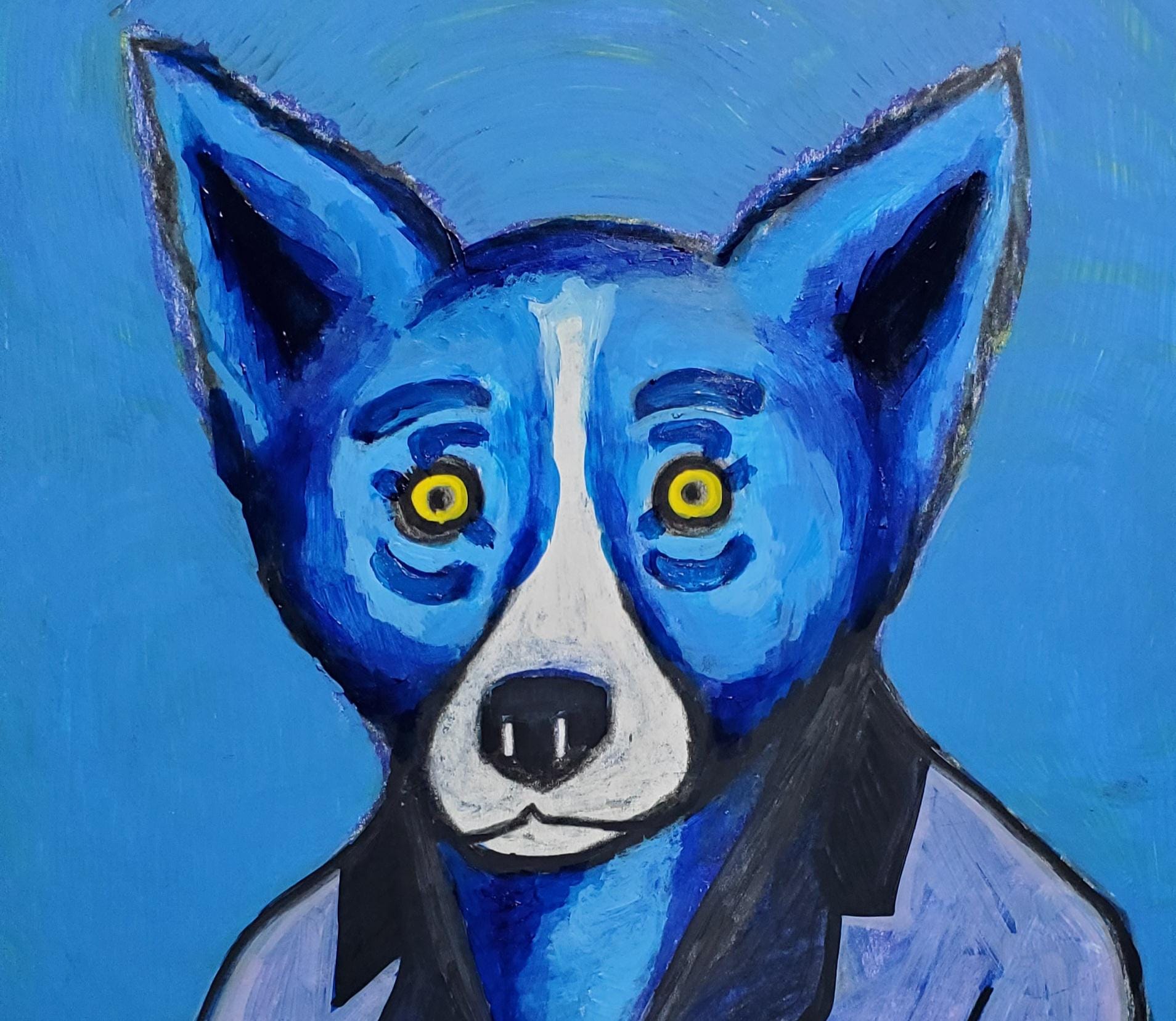 George rodrigue blue dog art - Etsy 日本