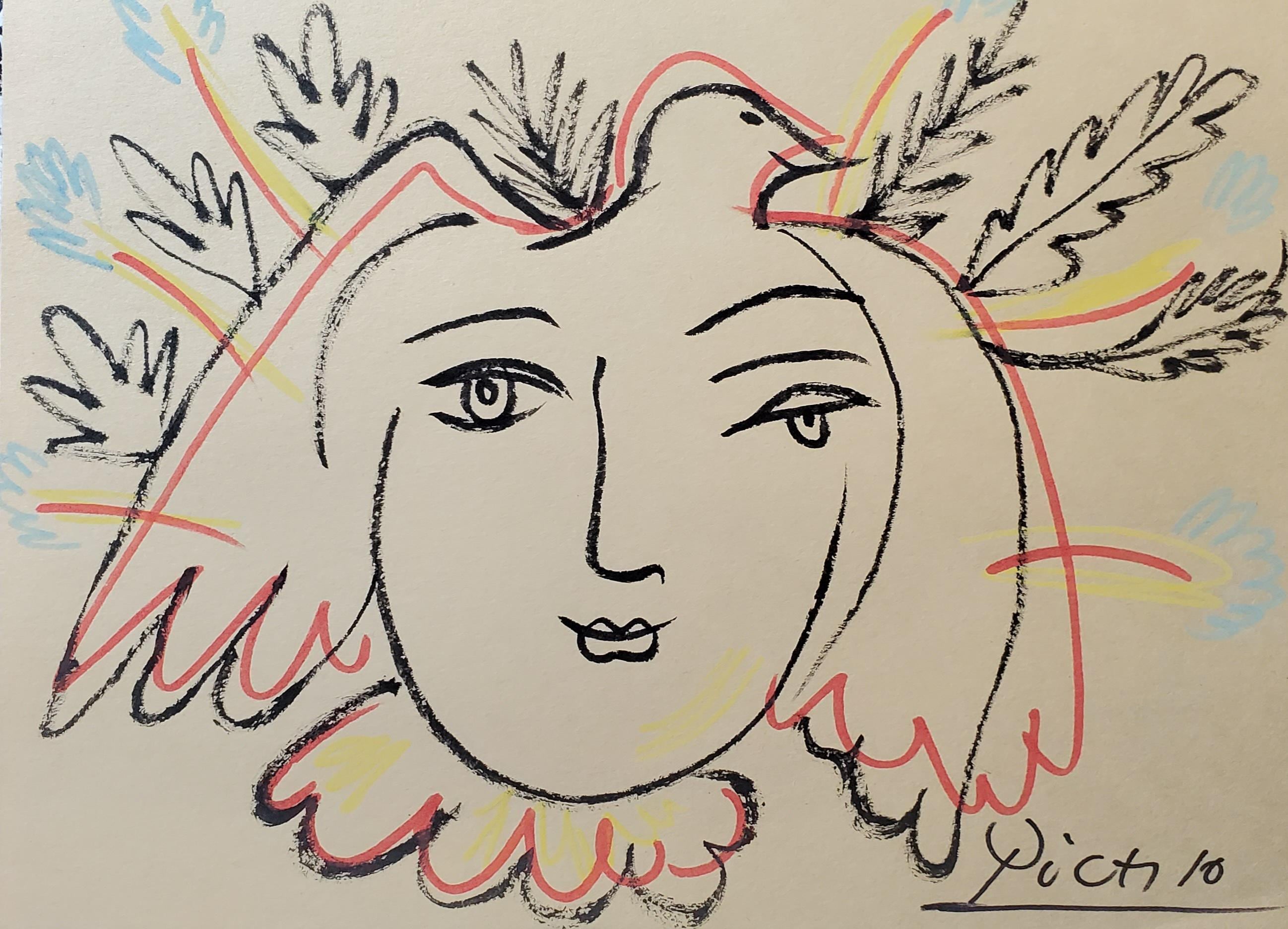 公式の 安心の本物保証。PABLOPICASSO作「狩人」ピカソ、純銀製