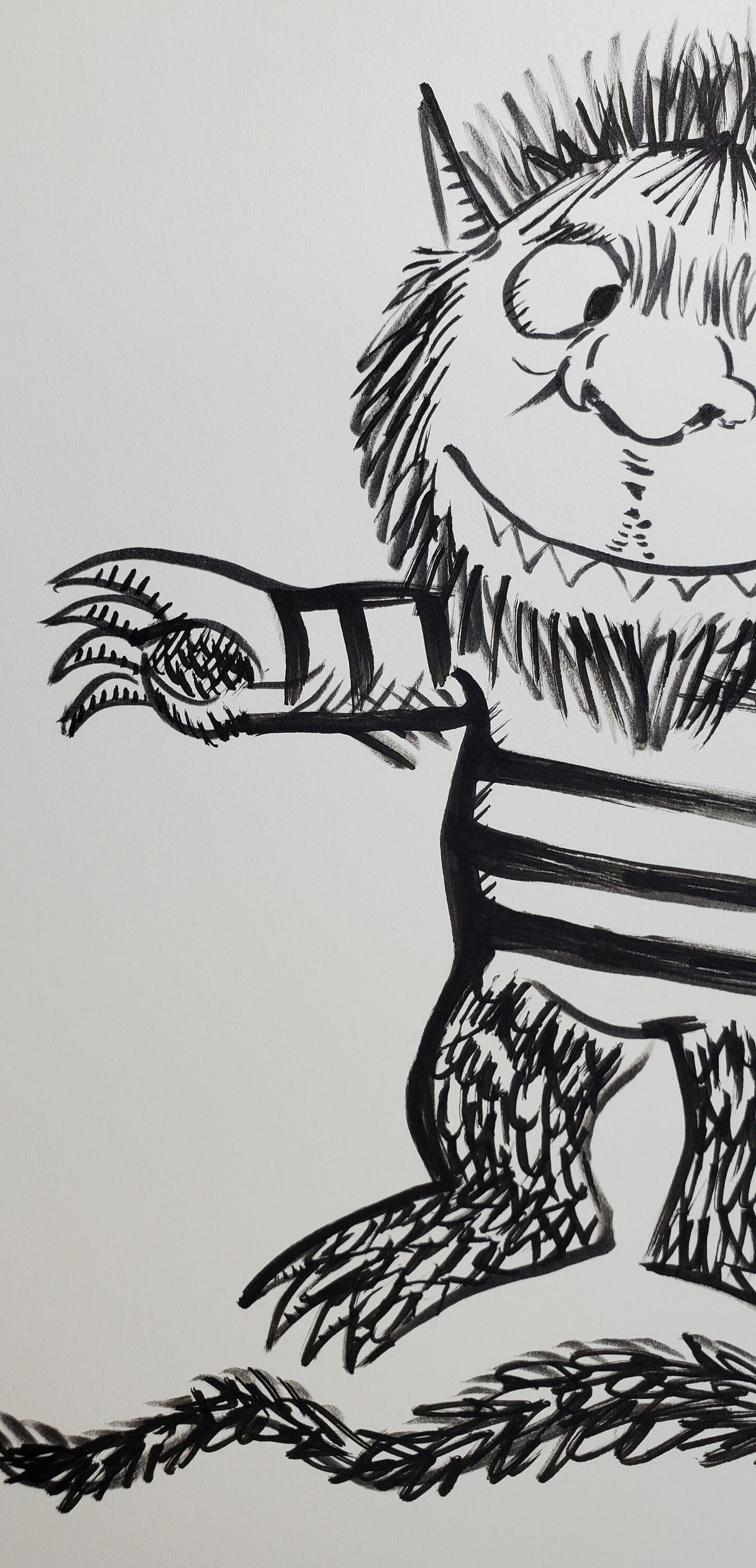 Where the Wild Things Are, Drawing, Maurice Sendak Art Artwork, Ink