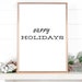 Happy Holidays Printable, Happy Holidays Wall Print, Happy Holidays ...