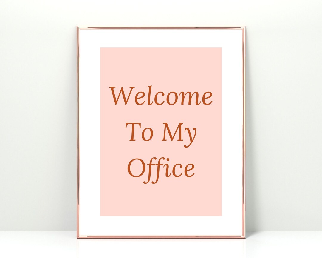 to My Office Printable, Door Sign, Office Decor, Printable