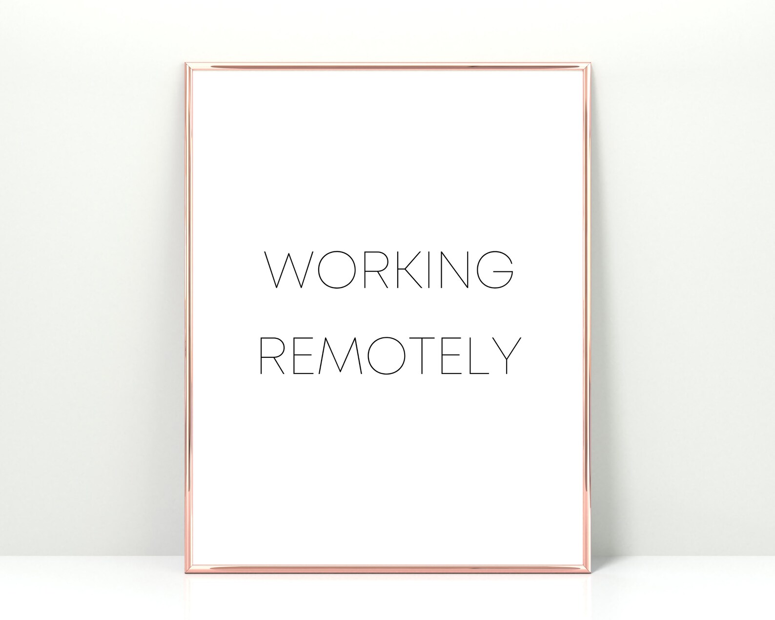 Working Remotely Sign, Working Remote Wall Art, Cute Work From Home