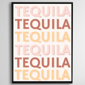 tequila printable, tequila poster, bar cart printable, bar decor, alcohol sign, digital download, alcohol printable, margarita sign, kitchen