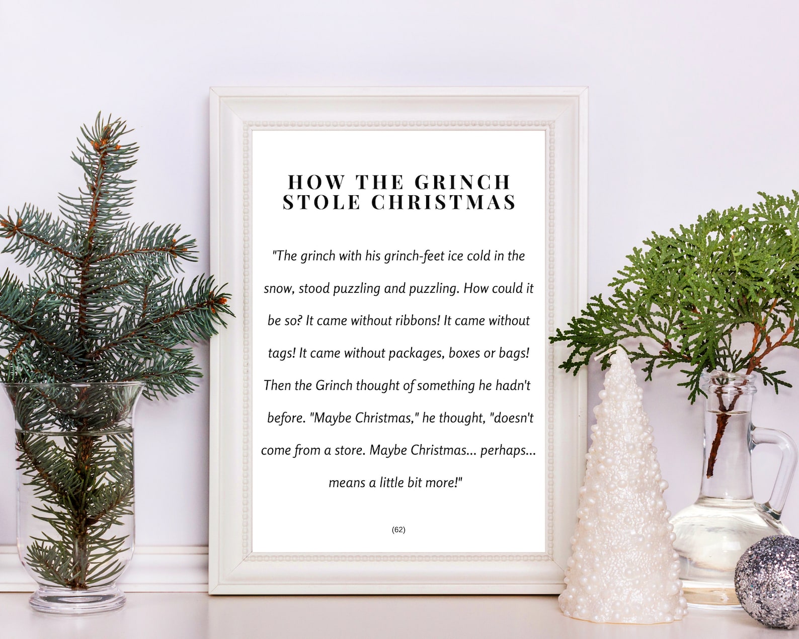 How the Grinch Stole Christmas Wall Art Grinch Printable, Christmas