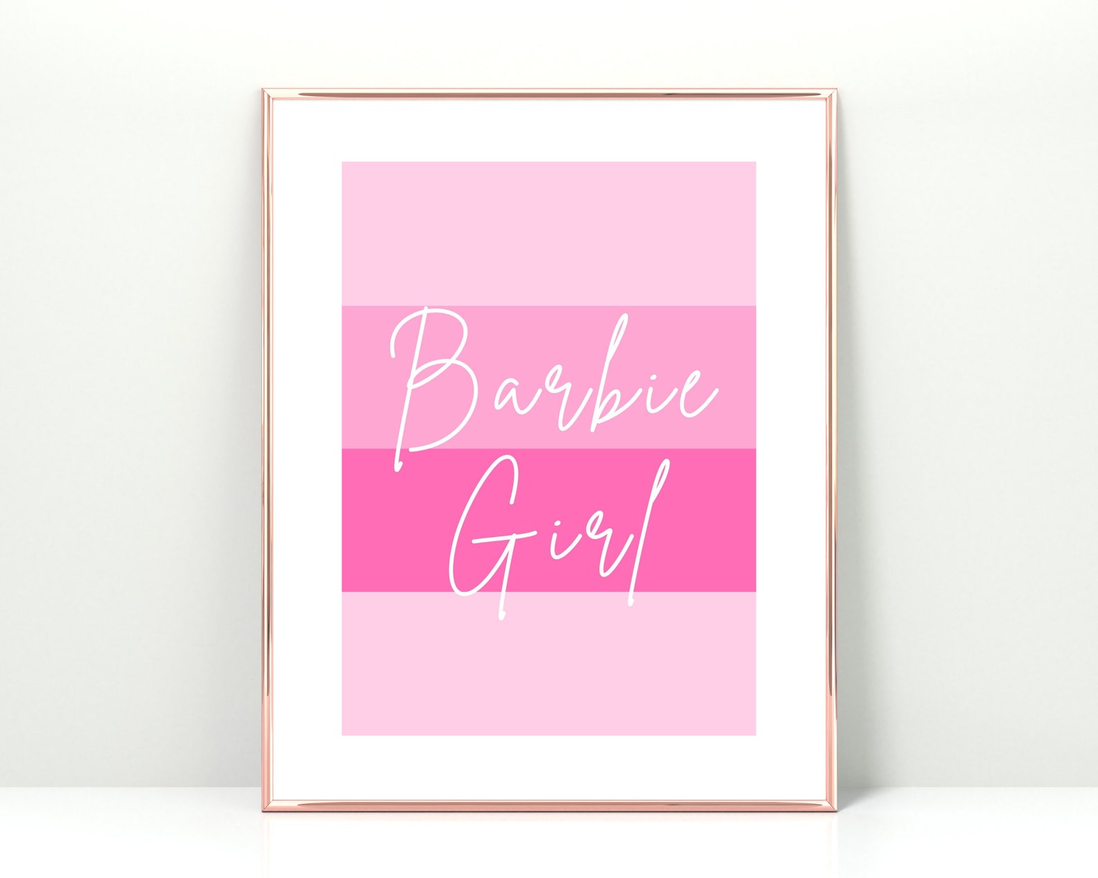 Barbie Girl Printable Barbie Sign Barbie Wall Art Pink Wall - Etsy