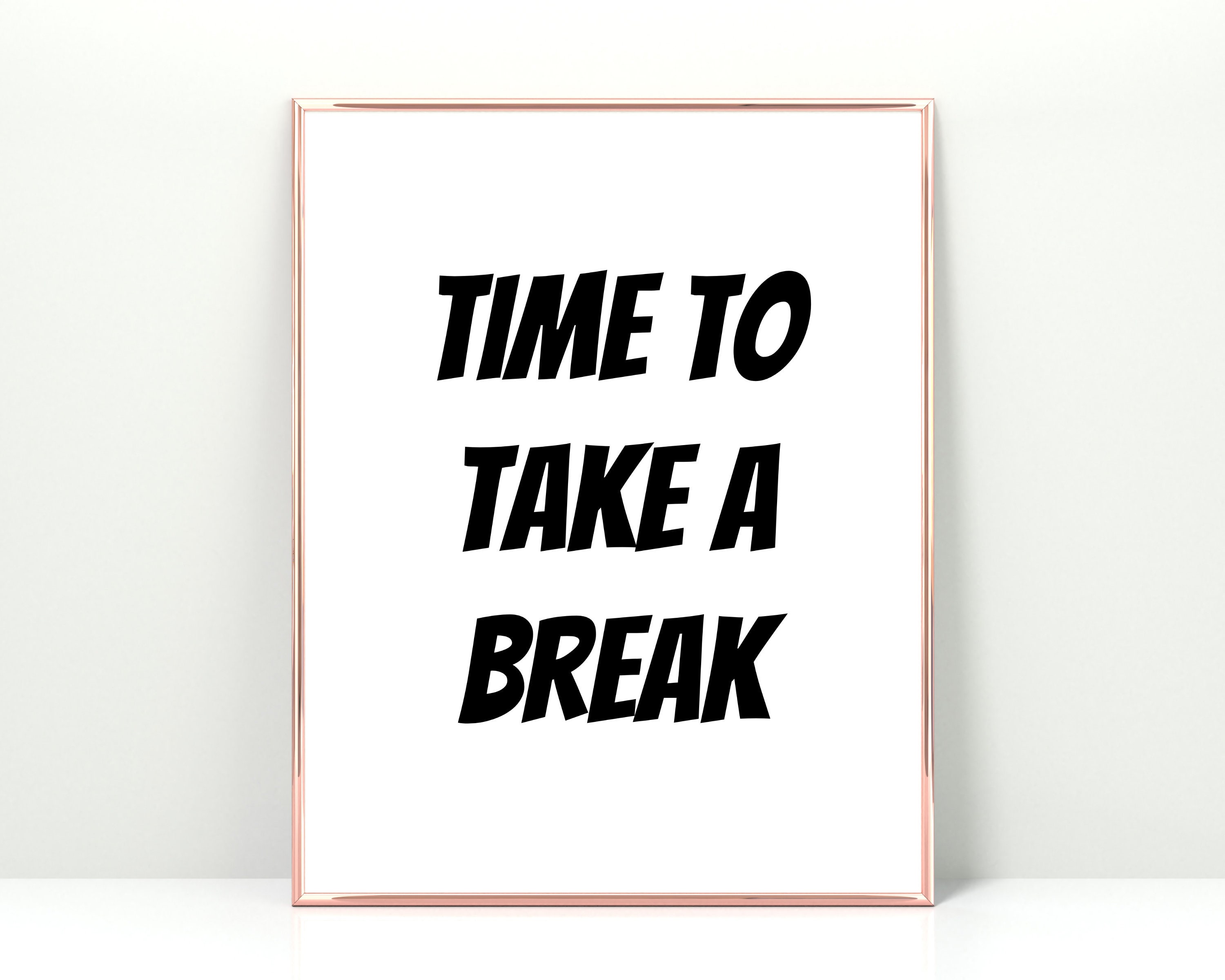 On break sign printable