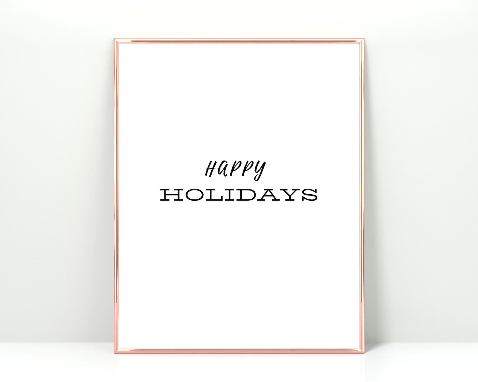 Happy Holidays Printable, Happy Holidays Wall Print, Happy Holidays ...
