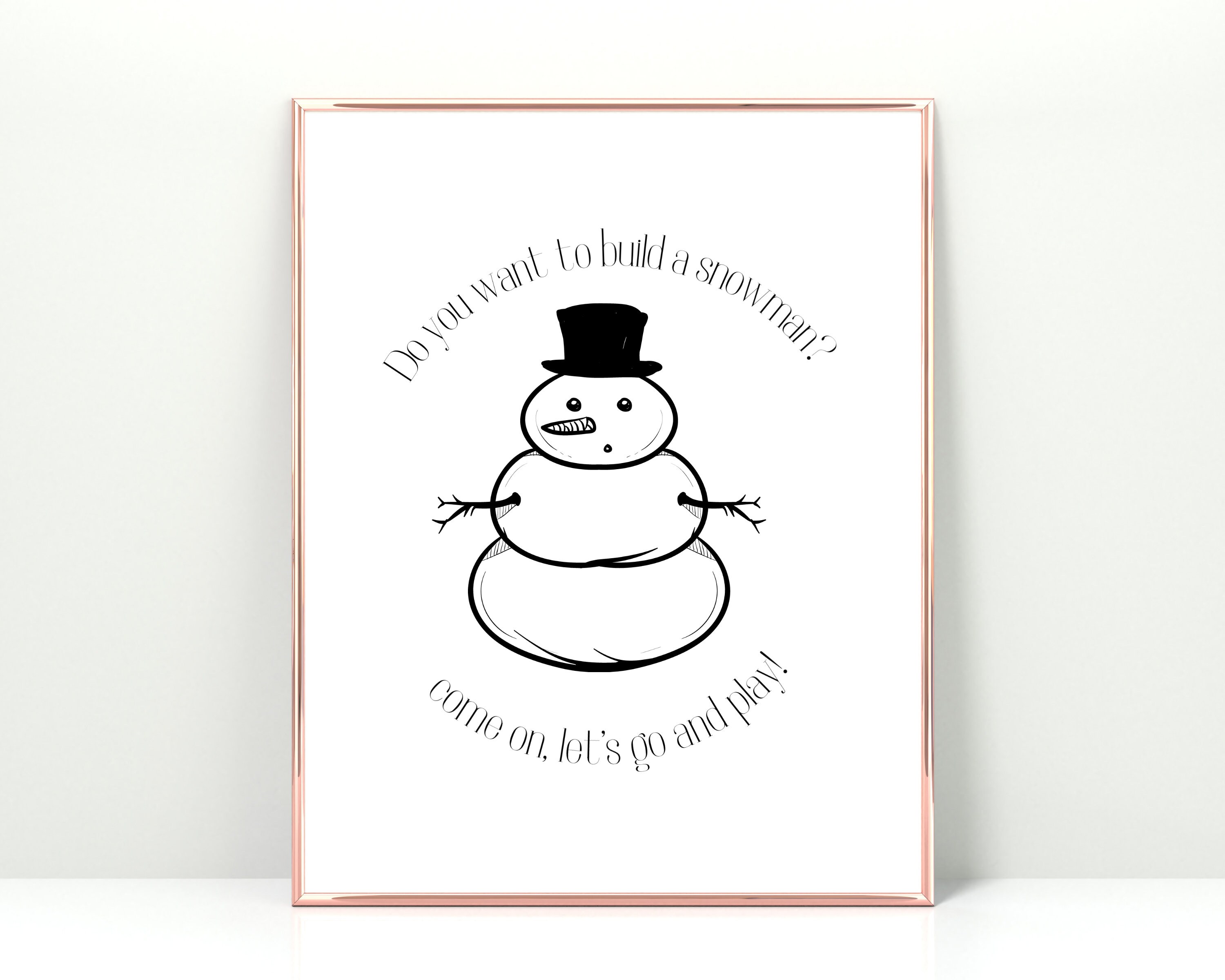 Do You Want to Build A Snowman Printable, Frozen Decorations, Christmas ...